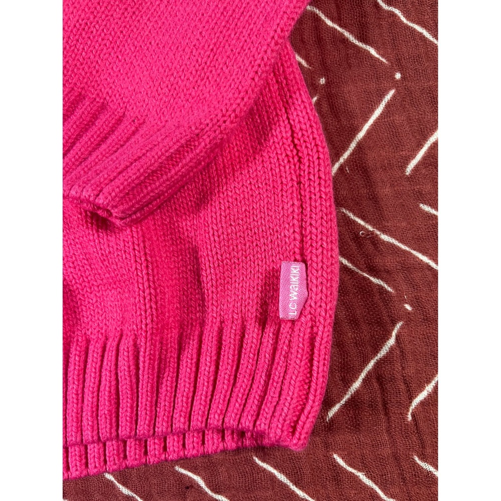 LC Waikiki Girls 5-6Y 110-116cm Pink Reindeer Heart Elbow Patch Knit Sweater - Picture 4 of 7